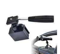 Vehicle Window Camera Clamp - 243g Heavy Duty Metal Construction, Adjustable Stabilizer Screw Interface, Universal Spotting Scope Holder | Black Professional Photography Support Equipment Hardware