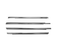 Vehicle Window Sealing Trim Compatible with Peugeot 301 2013 2014 2015 2016 2017 Car Window Rubber Trim Weatherstrip Seal Strips Door Moulding Accessories(Chrome)