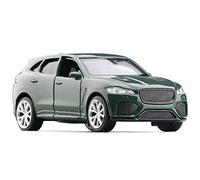 Vehicles 1:36 Scale Car Model, Compatible with Jaguar F-PACE, Sport SUV Alloy Car Model Open Door Pull Back Metal Children's Car Toy Model (Green)