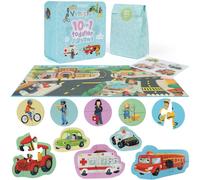 (Vehicles) boppi 10 in 1 Toddler Jigsaw Puzzle