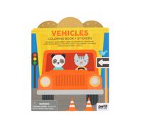 Vehicles Coloring Book + Stickers: Colouring Book + Stickers