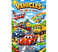 Vehicles: Colouring Book
