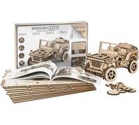 Vehicles Series - Jeep 4X4 American Off-Road Vehicle Wooden Kit Legno WR309