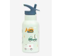 VEHICLES Stainless Steel Water Bottle for Boys, 350 ml, A Little Lovely Company pale blue