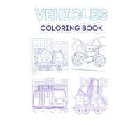 Vehicles Transportation Colouring Book
