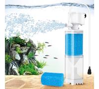 Vehipa Aquarium Filter, Internal Fish Tank Filters for 10-20 Gallon Aquariums, Adjustable Flow & Wavemaker, Isolate Impurities, Ultra-Quiet Water Circulation