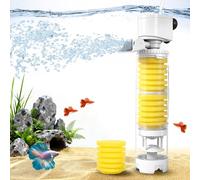 Vehipa Fish Tank Filters, 4-in-1 Aquarium Filter for Multi-Layer Filtration, Adjustable Oxygenation & Wavemaker, Ultra-Quiet Water Circulation for 40-70 Gallon Aquariums, 225GPH