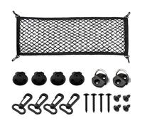 VEHIRIE Cargo Net Car Boot Storage Net Luggage 90 x 30 cm, Organiser Mesh Pocket Highly Elastic Car Net Luggage Protection Net for Campervans Motorhomes, SUV,Truck Bed