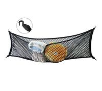VEHIRIE Cargo Net Car Trunk Universal Storage Net 153 x 46 cm, Highly Elastic Mesh Pocket Cargo Organizer with ABS Hooks Luggage Protection Net for Van, Truck Bed, Trailer