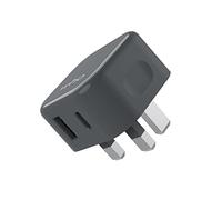 Veho 20W USB Fast Charge UK 3 Pin Plug | USB-C PD + USB 3.0 ports | for all smartphones & tablets including iPhone14/14 Pro/14 Pro Max/13/13 Pro/12/11/XS/X/XR/iPad, Galaxy S22/S21