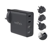 Veho TA-45 Multi region universal USB charger plug adapter