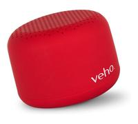 Veho M3 Portable Bluetooth Wireless Speaker - Red | Compact Travel Speaker with Bluetooth 5.0, 3.5mm Aux Input, 6-Hour Battery Life | VSS-503-M3-R
