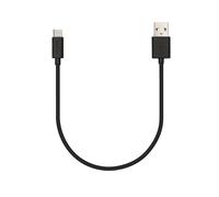 Veho Pebble USB-A to USB-C Universal Charge and Sync 0.2m/0.7ft Cable Black (VCL-002-C-20CM)
