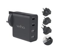 Veho TA-45 Multi region universal USB charger plug adapter