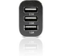 Veho Triple USB 5V 5.1A Car Power Charger for Smartphones & Tablets, Action Cameras, Power Banks, Portable Speakers - Black (VAA-010)