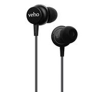 Veho Z-3 Wired Earphones | Microphone and Volume Control | 13mm Drivers | Sound Isolating | Earbuds - Grey (VEP-103-Z3-G)
