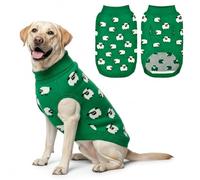 Vehomy Warm Dog Sweater with Cute Sheep Pattern Dog Sheep Knit Sweater Thermal Puppy Clothes Soft Breathable Pet Knitwear Cozzy Pet Pullover Outfit for Small Medium Large Dogs 3XL