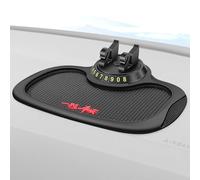 Vehoukli Car Dashboard Phone Holder Mat, 360° Rotatable Non-Slip Car Dashboard Organizer Cushion, Anti-Skid Cell Phone Mount Sticky Pad for GPS Devices, Sunglasses, Key, Cards, Coins(Black)