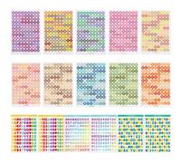 VEHYEGOI 10 Colorful Stickers, Letter Stickers, Scrapbook Stickers, Letter Stickers Small, Multi-Color Mini Letter Stickers, Stickers For Scrapbooking