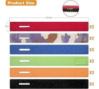 VEHYEGOI 15 Pieces Fishing Rod Straps, Fishing Rod Fixed Straps, Elastic Fishing Rod Straps, Adjustable Fishing Rod Straps, Reusable Fishing Rod Accessories