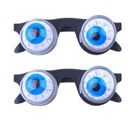 VEHYEGOI 2 Pairs Of Spring Glasses, Funny Glasses For Adults, Wide Eyes, Googly Eyes Glasses, Weird Sunglasses, Joke Glasses For Adults