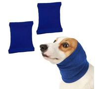 VEHYEGOI 2 Pieces Dog Soothing Hoods, Dog Ear Protectors, Dog Earmuffs Noise Protection, Dog Collar Ear Protectors, Dog Firework Calming Earmuffs, Dog Noise Reduction Earmuffs