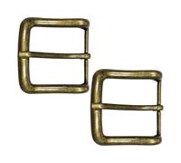 VEHYEGOI 2 Pieces Metal Square Belt Buckles, Bronze, Classic Style, Easy To Install, Durable Alloy Material