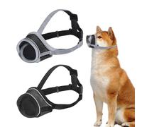 VEHYEGOI 2 Pieces Of Dog Muzzles, Dog Masks With Reflective Strips, Adjustable Muzzles To Prevent Barking And Accidental Eating Of Pet Props