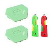 VEHYEGOI 2 Pieces Of Magnetic Sewing Machine Seam Guides, 2 Pieces Of Needle Thread Guides, Graduated Rib Positioning Tools, Sewing Machine Accessories