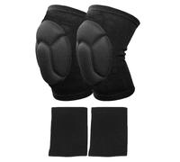 VEHYEGOI 2 Pieces Of Sponge Knee Pads And 2 Pieces Of Sports Wrist Pads, Sports Protective Equipment, Elastic Anti-Slip Knee Pads, Anti-Collision Knee Pads