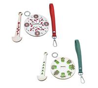 VEHYEGOI 2 Pieces Wrist Creel, Wooden Creel, Portable Wrist Yarn Holder, Wrist Portable Yarn Holder