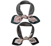 VEHYEGOI 2Pcs Silk Headscarf, Satin Scarf, Silk Square Scarf, Scarf For Women, Headscarf For Women’S Hair, Satin Scarf For Hair