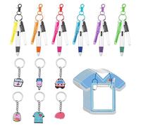 VEHYEGOI 30 Piece Nurse Pen Set, 1 Note Pad Set, Nurse Accessories, Nurse Badge Accessory Set, Key Ring Pen, Pen Key Ring, Lanyard Pen, Color Pen