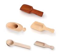 VEHYEGOI 5 Pieces Small Wooden Spoons, Spice Spoons, Mini Wooden Spoons, Wooden Quality Spoons, Wooden Spoon Set, Small Wooden Spoons For Spices