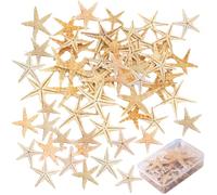 VEHYEGOI 50 Pieces Of Starfish, Marine Element Decoration, Photography Props, Home Decoration, Diy Craft Materials, Micro Landscape Ornaments
