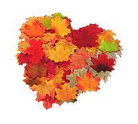 VEHYEGOI 500 Pieces Of Simulated Maple Leaves, Simulated Plants, Photo Props, Party Decorations, Table Decoration, Leaf Decoration, Home Decoration