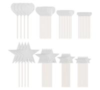 VEHYEGOI 56 Pieces Heart Star Inserts, Cake Toppers, Cupcake Toppers, Heart Decorations, Cupcake Decorations, Muffin Decorations