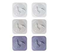 VEHYEGOI 6 Pieces Sink Drain Cover, Anti-Clogging Floor Drain Cover, Sewer Outlet Filter Cover, Bathroom Drain Cover