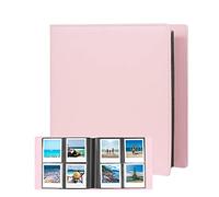 Veicevol 192 Pockets Photo Album for Fujifilm Instax Wide, Polaroid 600 i-Type, Polaroid Now OneStep2, OneStep+, POP Lab Print Cameras - Pink, Large, Modern