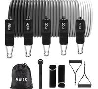 VEICK Resistance Bands, Exercise Bands, Workout Bands, Resistance Bands for Working Out with Handles for Men and Women, Exercising Bands for Fitness Weights Work Out at Home