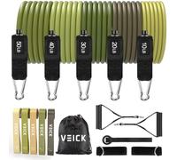 VEICK Resistance Bands, Exercise Bands, Workout Bands, Resistance Bands for Working Out with Handles for Men and Women, Exercising Bands for Fitness Weights Work Out at Home