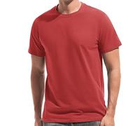 VEIISAR Mens T Shirt - Short Sleeve Crew Neck Soft Fitted Elastic Tees Fresh Classic Tshirts (T31 Dark Red L)