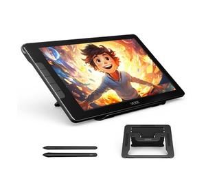 VEIKK Studio 16 Drawing Tablet • Drawing Tablet With Screen • 15.6" Screen • 99% sRGB Color Gamut • 16K Pressure Levels • Pen Display • Adjustable Stand Supports Windows, MacOS, Linux