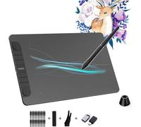 VEIKK VK1060PRO Graphics Tablet, 10 x 6 Inch Drawing Tablet with 8 Shortcut Keys, Double Dial Design, 8192 Pressure Levels, Battery-Free Pen, Compatible with Windows/Mac OS/Android/Linux