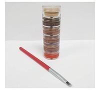 Veil Cover Cream Veins Concealer & Colour Corrector Stack with Setting powder & Brush (Dark)