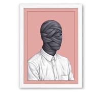 Veiled Identity Surrealism Framed Wall Art Print A1 (84.1×59.4cm) White, Wall Decor for Living Room, Bedroom, Office & Home, Ready to Hang, Art Gift