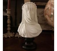 Veiled Lady Bust Veiled Maiden Bust Sculpture 9.8 inch Gothic Statue Handmade Resin Crafts Home Decor Aesthetic for Home Art Collection Ornament