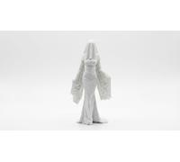 Veiled Lady Ghost Statue - 3D Printed Shrouded Woman Sculpture, Elegant Marble Effect Gothic Home Decor, Witchy Aesthetic Art Figurine for Shelf, Alter, Desk Display, Mysterious Spooky Gift
