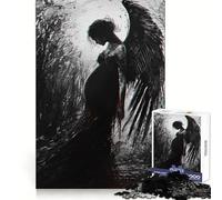 Veiled Mourning Adult Jigsaw Puzzles 1000 Pieces Enhance Recall Light Enjoyment Precision Cut Unique Gift (38x52cm)
