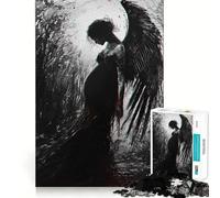 Veiled Mourning Adults 1000 Pieces Puzzle Mind Training Fun Burr Free Clean Cut Pieces Heartwarming Gathering Activity (50x75cm)